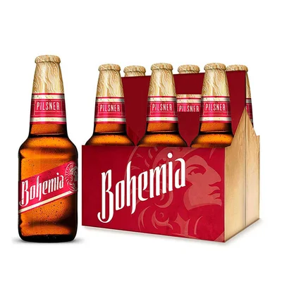 Cerveza Premium Bohemia Pilsner 6 Botellas de 355ml c/u