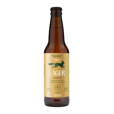 CERVEZA ZORRA LAGER BOTELLA 355ML