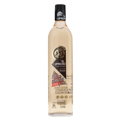 Destilado De Agave El Capricho Maduro 100% de Agave 1 L