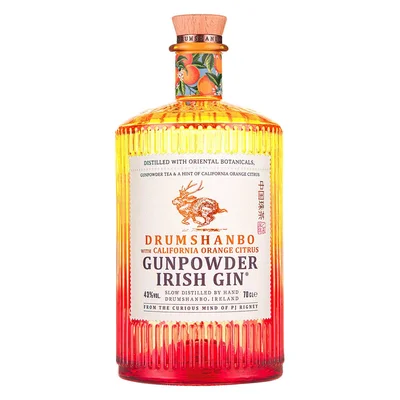 GINEBRA GUNPOWDER IRISH ORANGE CITRUS 700ML
