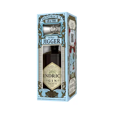 Ginebra Hendricks 750 ml. + Jigger
