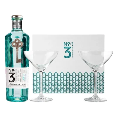 Ginebra No. 3 London Dry 700 ml C/2 Copas