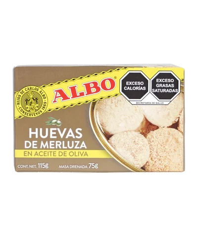 Huevas de Merluza en Aceite de Oliva Albo 115 g