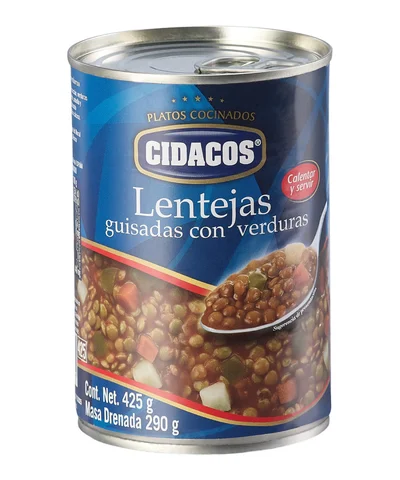 LENTEJAS CIDACOS CON VERDURAS 425GR