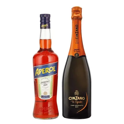 Licor Aperol 700 ml. + Cinzano To Spritz 750 ml.