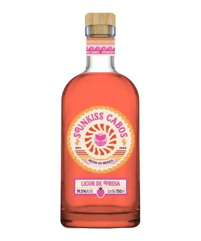 Licor de Mezcal Las Garrafas Fresa Picosita 750 ml