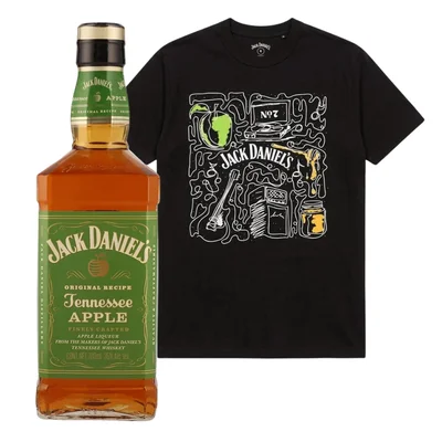 Licor Jack Daniels Apple C/Playera 700 ml