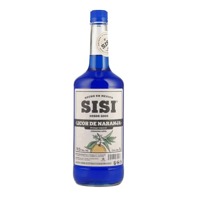 Licor Sisi De Naranja Curacao Azul 1L