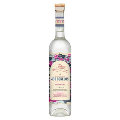 Mezcal 400 Conejos Cristalino 100% 700 ml
