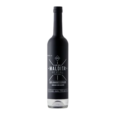 MEZCAL AGUA MALDITA ABOCADO C/ALACRAN NEGRO 750ML