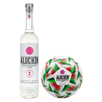 Mezcal Aluchín Joven 100% 750 ml C/Balón Aluchín