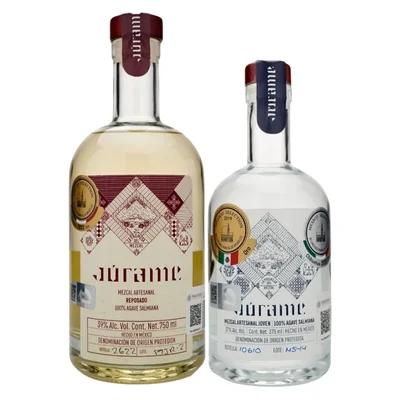 Mezcal Jurame Rep 100% Salmiana 750 ml C/Joven 375ml