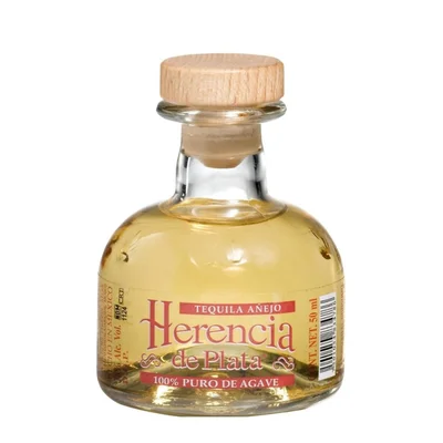 MINI TEQUILA HERENCIA DE PLATA AÑEJO 50ML
