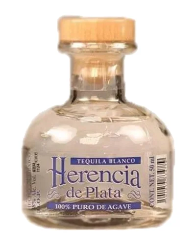 Mini Tequila Herencia de Plata Blanco 50 ml
