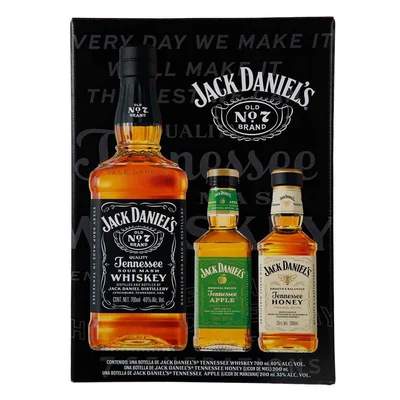 Oa Whiskey Jack Daniels 700ml + Jack Honey 200ml + Apple 200ml