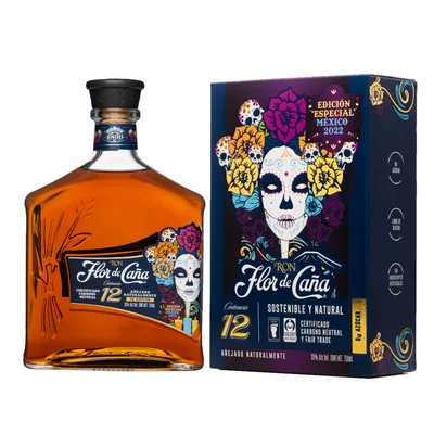 Ron Añejo Flor de Caña 12 Años Edición Catrina 750 ml
