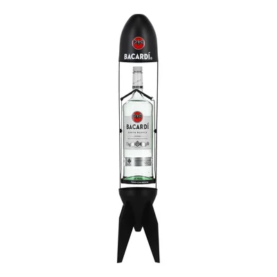 Ron Bacardí Blanco 3L C/Misil Metálico Negro