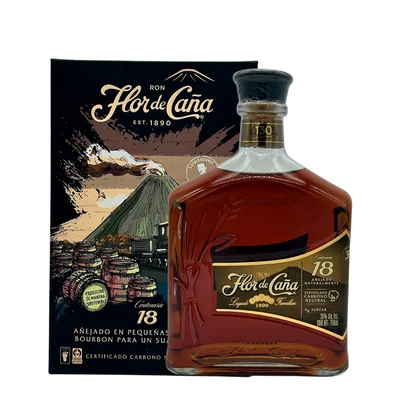 RON FLOR DE CAÑA 18 AÑOS CENTENARIO GOLD 750ML