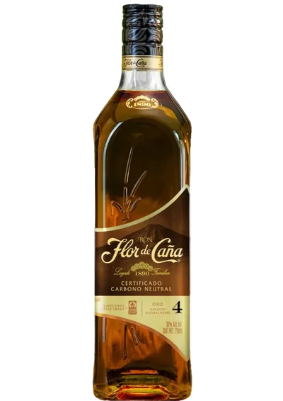 Ron Flor de Caña Gold 4 Años 750 mL (OFERTA EXCLUSIVA EN LÍNEA)