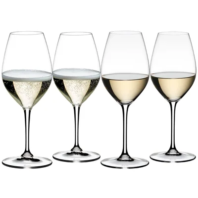 Set de Copas Riedel Wine Friendly Vino Blanco/Champagne [caja con 4 copas]