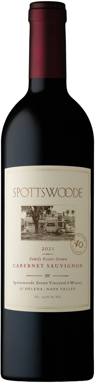Spottswoode Napa Cabernet, 2021, Edición Limitada 40 Aniversario