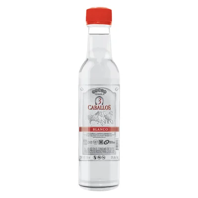 Tequila 3 Caballos Blanco 250 ml