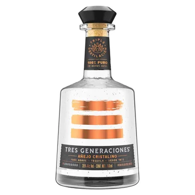 Tequila Añejo Cristalino Tres Generaciones 700 ml