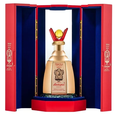 Tequila Añejo Patrizia Lamborghini 100% Agave Con Estuche Rojo 750 ml
