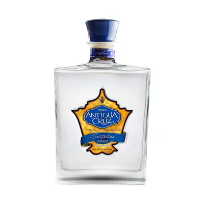 Tequila Antigua Cruz Añejo 100% Puro de Agave Cristalino 750ml