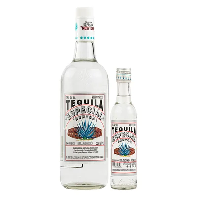 Tequila Blanco Newton Especial 1 L + Botella 250 ml
