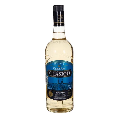 Tequila Campo Azul Clásico Reposado 1L