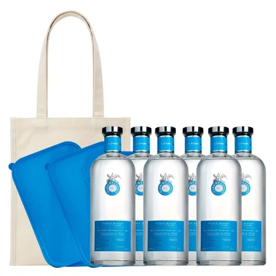 Tequila Casa Dragones Blanco 100% 750 ml 6 Bot C/2 Moldes+Tote Bag