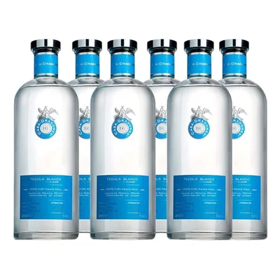 Tequila Casa Dragones Blanco 100% 750 ml (Caja 6 Botellas)
