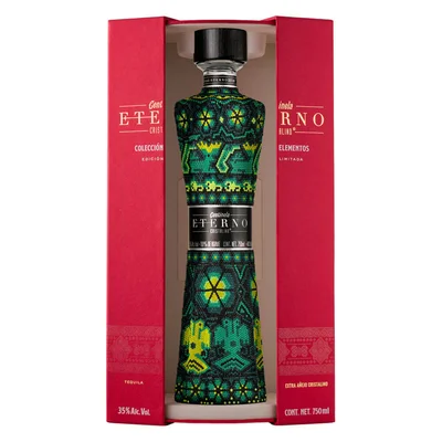 Tequila Centinela Eterno Ext Añe Crist Huichol Elementos Naturaleza 750 ml