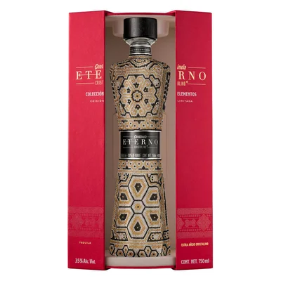 Tequila Centinela Eterno Ext Añe Crist Huichol Elementos Tierra 750 ml