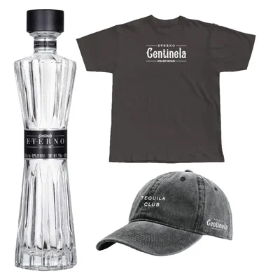 Tequila Centinela Eterno Extra Añejo Crist 750 ml C/Playera/Gorra