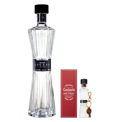Tequila Centinela Eterno Extra Añejo Cristalino 100% 1.75 L C/Bot 50ml