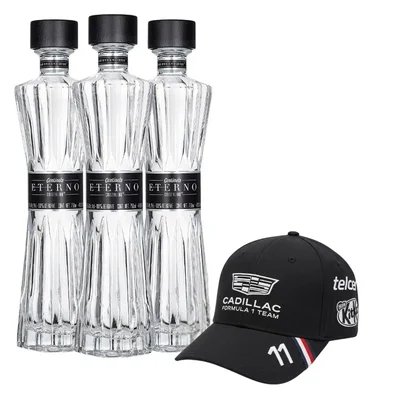 Tequila Centinela Eterno Extra Añejo Cristalino 750 ml C/Gorra F1 Cadillac