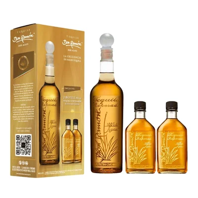 Tequila Don Ramón Reposado 750 ml C/2 Pachitas 200 ml