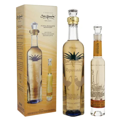 Tequila Don Ramón Reposado Punta Diamante 750 ml con Pachita 200 ml