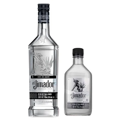 Tequila El Jimador Cristalino 700 ml. + Jimador Cristalino 200 ml.