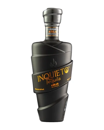 Tequila Inquieto Añejo Botella Negra 750 ml