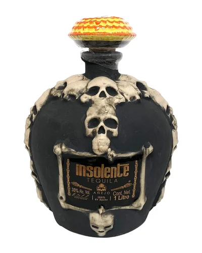 Tequila Insolente Añejo Calavera 1 L
