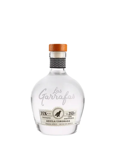 Tequila Las Garrafas Águila Coronada Añejo Cristalino 250 ml