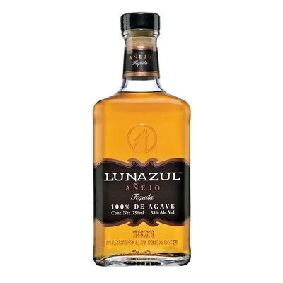 TEQUILA LUNAZUL AÑEJO 750ML