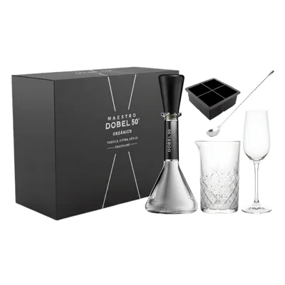 Tequila Maestro Dobel 50 Extra Añejo Cristalino 700 ml con Kit Copa