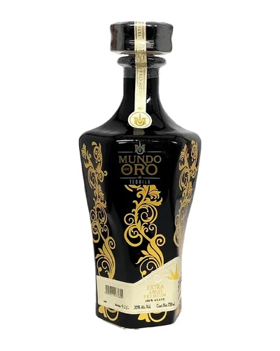 Tequila Mundo de Oro Ceramica Negra / Blanca