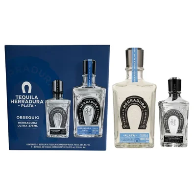 Tequila Plata Herradura 100% Agave 700 ml con Ultra 375 ml