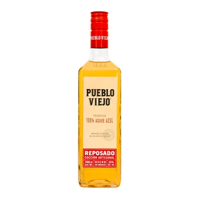 Tequila Pueblo Viejo Reposado 700 Ml