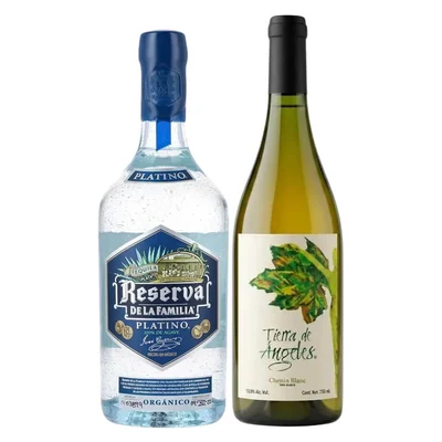 Tequila Rva La Familia Platino 750ml C/Tierra De Ángeles Chenin Blanc 750 ml